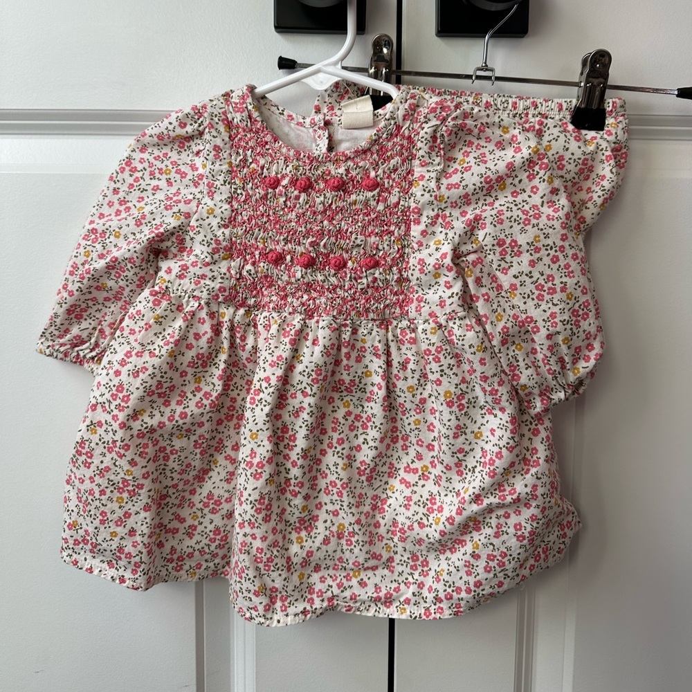 Tucker + Tate Floral Dress w/Bloomers (Size 6 Months)